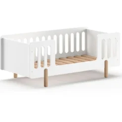 Vipack Peuterbed Smile 70x140cm - wit/dennenhout