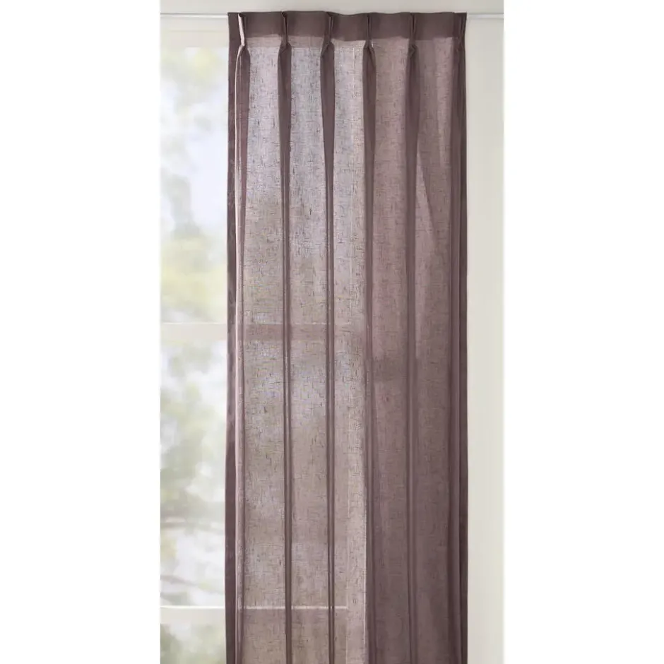 Vitrage Breeze - paars/grijs