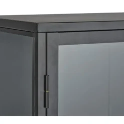 Vitrinekast Carmel Hoog Zwart Metaal 160cmGiga Living