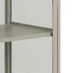 Vitrinekast - Grijs - 77x35x186cm - Varven