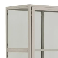 Vitrinekast - Grijs - 77x35x186cm - Varven