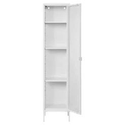 Vitrinekast Wit Metaal - 1 Deur - 40x35x180cm - Brisbane