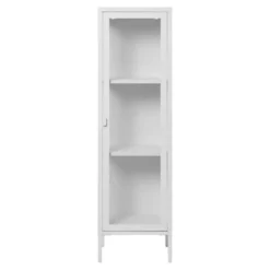 Vitrinekast Wit Metaal - 1 Deur - 40x35x140cm - Brisbane