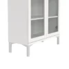 Vitrinekast Wit - 90x40x200cm - Roma