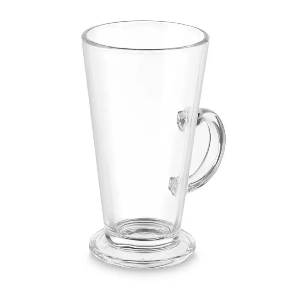 Vivalto Caffe Latte/koffie glazen Paris - glas - 6x - 280 ml