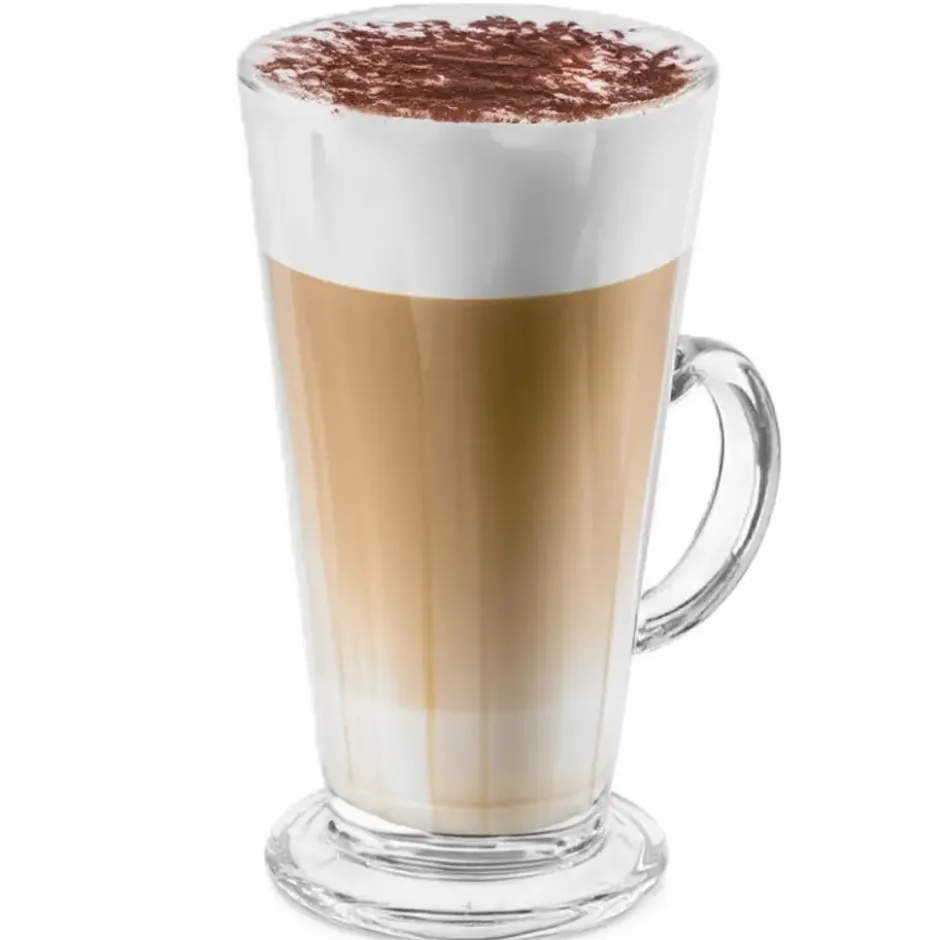 Vivalto Caffe Latte/koffie glazen Paris - glas - 6x - 280 ml