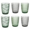 Vivalto Drinkglazen Fantasy - groen/grijs - 6x - 290 ml