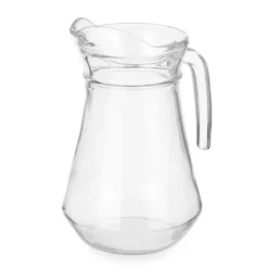 Vivalto schenkkan/water/wijn karaf - glas - transparant - 1000 ml
