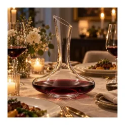 Vivalto Wijn karaf - 1,8 liter - decanteer schenkkan - glas
