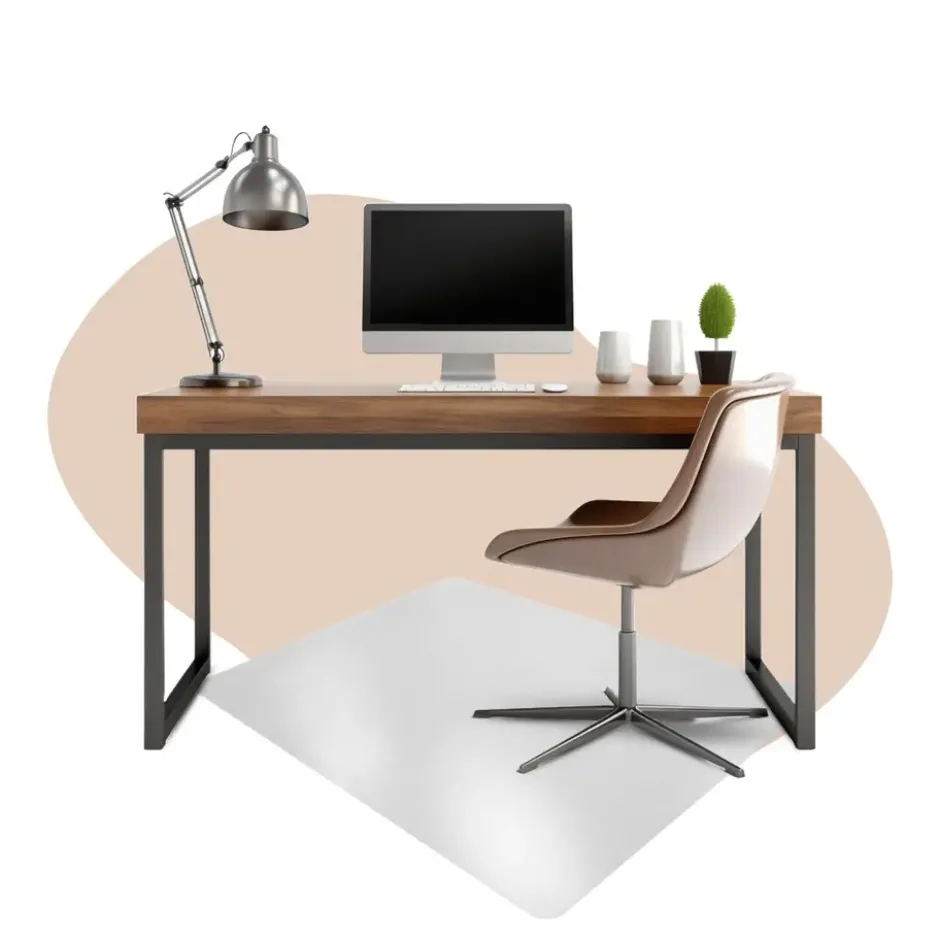 Vloerbeschermer - Antistatisch PVC - Harde vloer - 116x150 cm