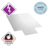 Vloerbeschermer met uitsparing - Antistatisch PVC - Harde vloer - 90x120 cm