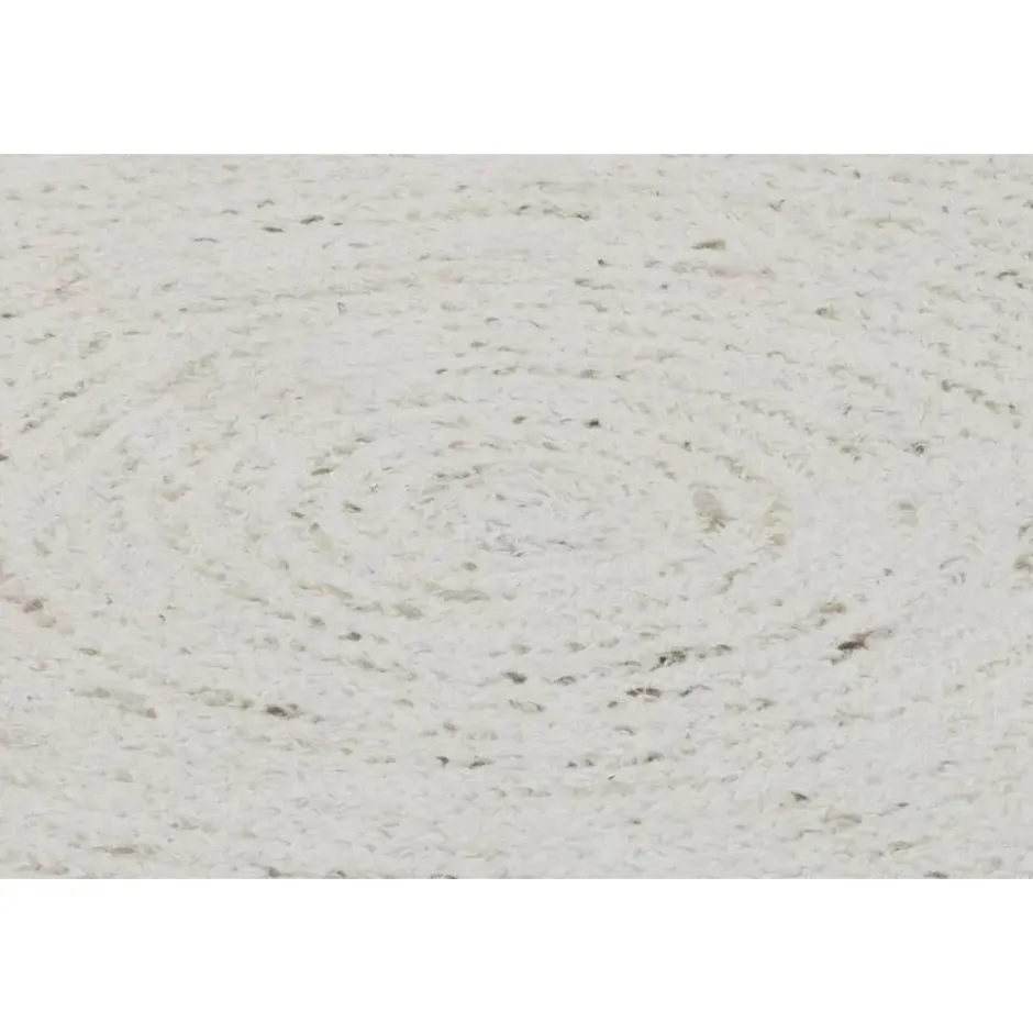 Vloerkleed Anjali - wit - Ø100 cm
