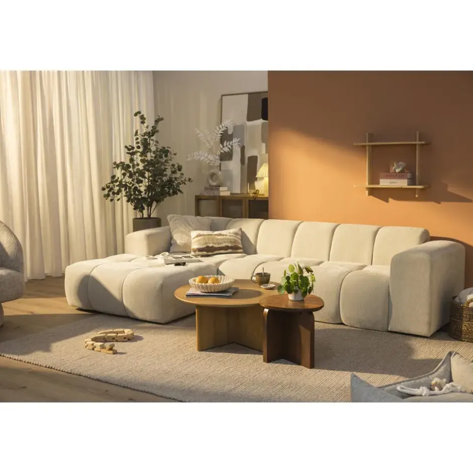 Vloerkleed Burley - beige - 160x230 cm