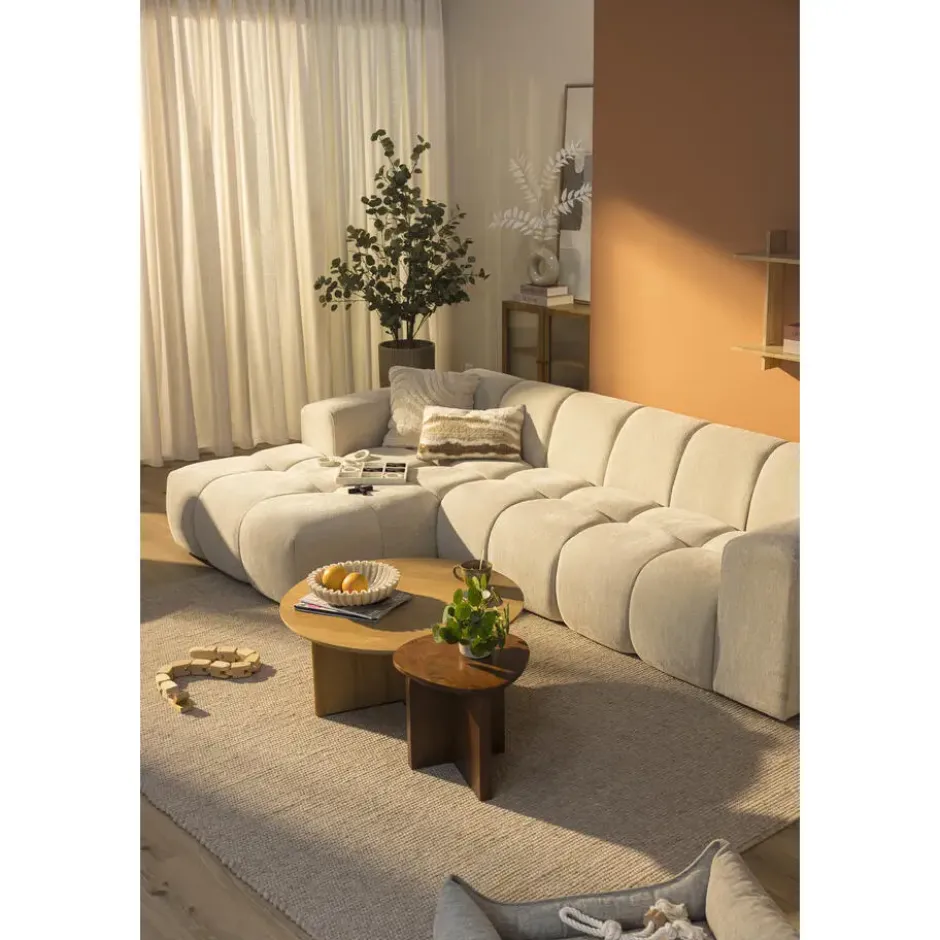Vloerkleed Burley - beige - 160x230 cm