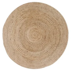 Vloerkleed Ø180cm Jute - Naturel - Kleed Bombay