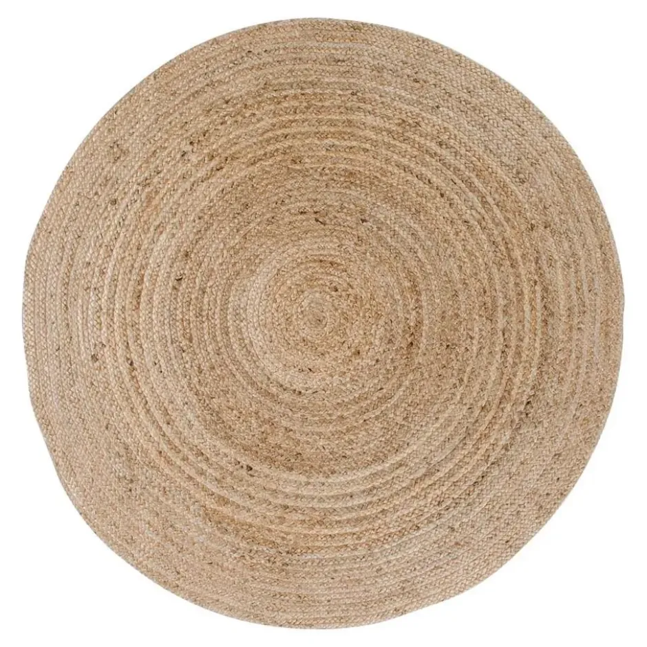 Vloerkleed Ø180cm Jute - Naturel - Kleed Bombay