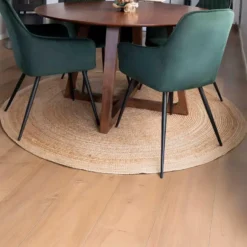 Vloerkleed Ø180cm Jute - Naturel - Kleed Bombay