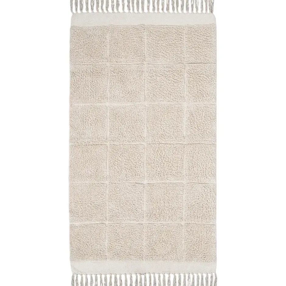 Vloerkleed Nalin - zand - 90x150 cm