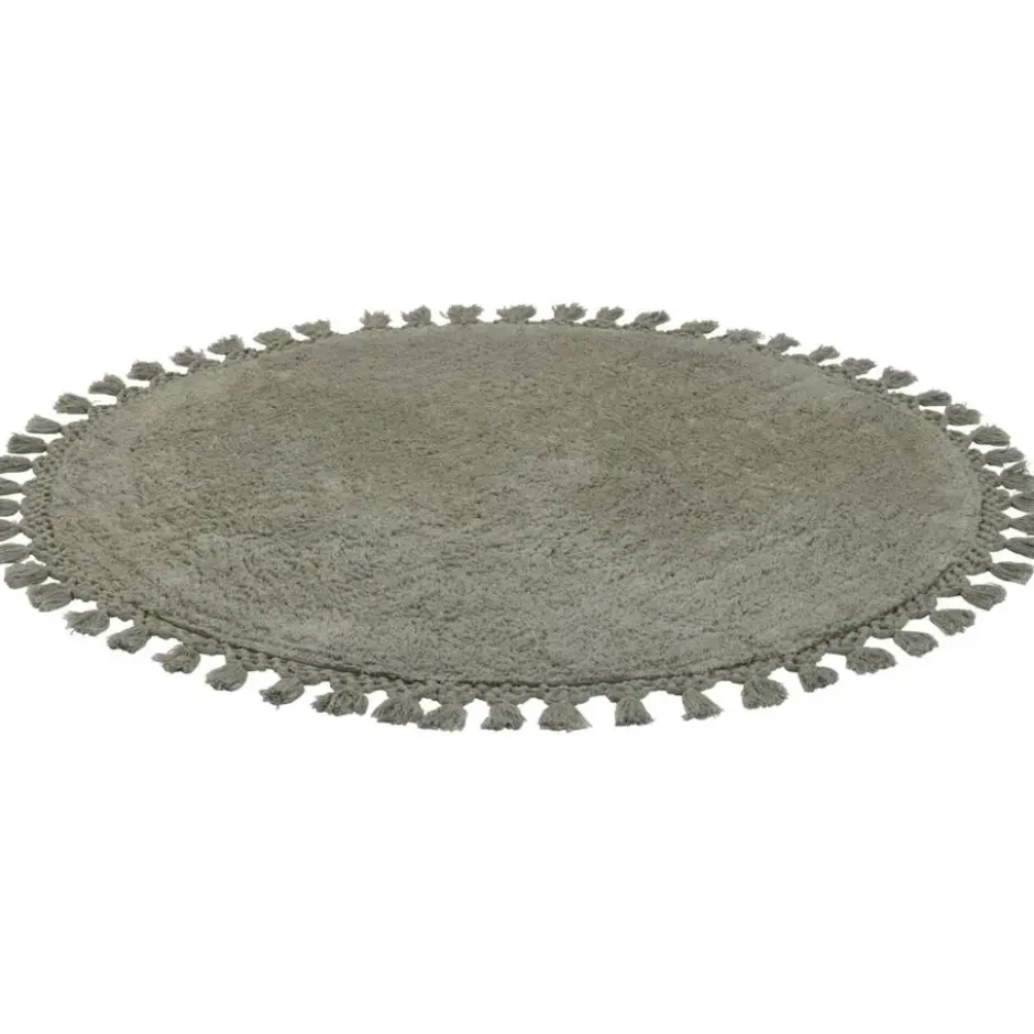 Vloerkleed Raya - groen - Ø100 cm