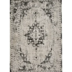 Vloerkleed Urali - lichtgrijs/antraciet - 200x290 cm