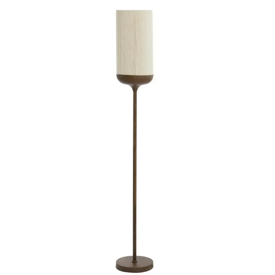 Vloerlamp Dania - Crème/Bruin - Ø23x159cm