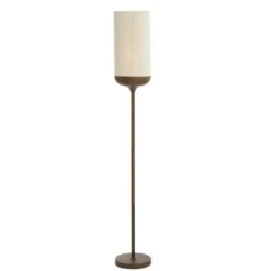 Vloerlamp Dania - Crème/Bruin - Ø23x159cm