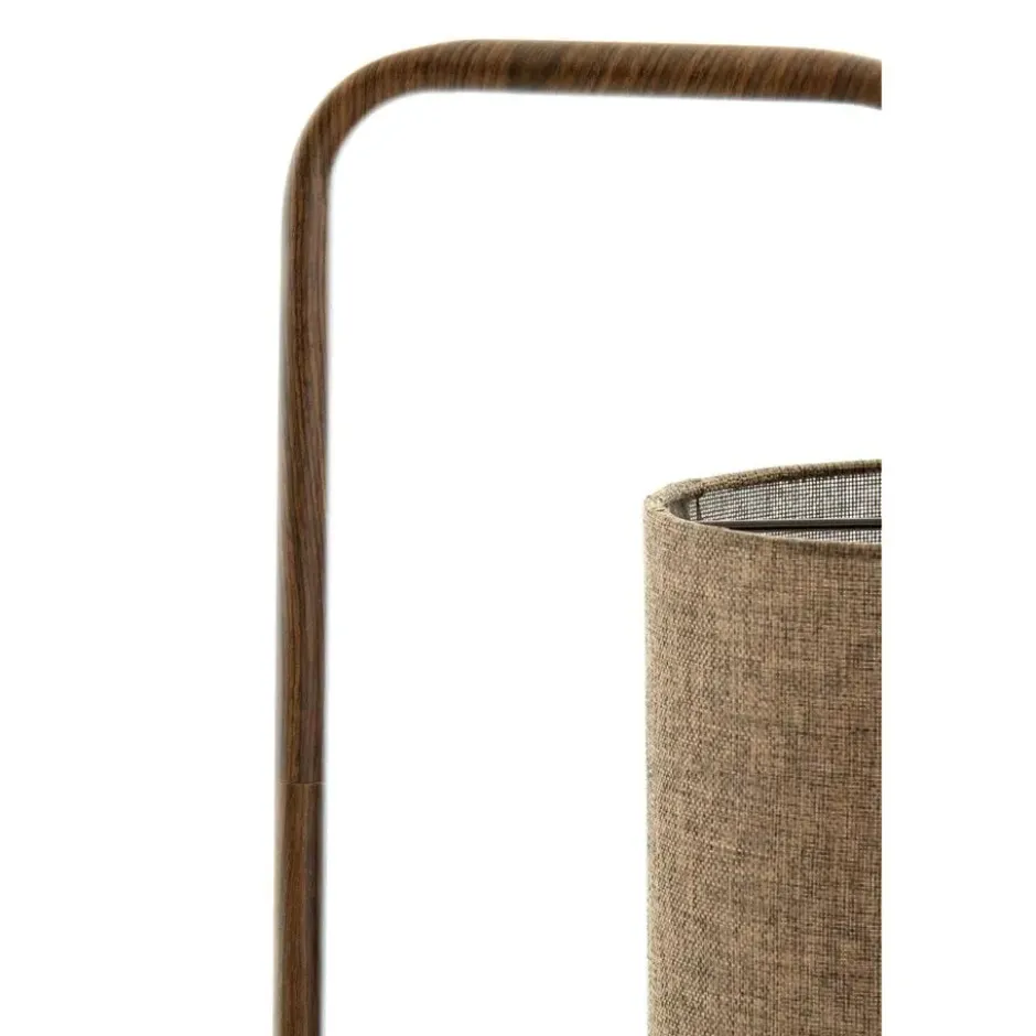 Vloerlamp Donio - Bruin - 33.5x28x155cm