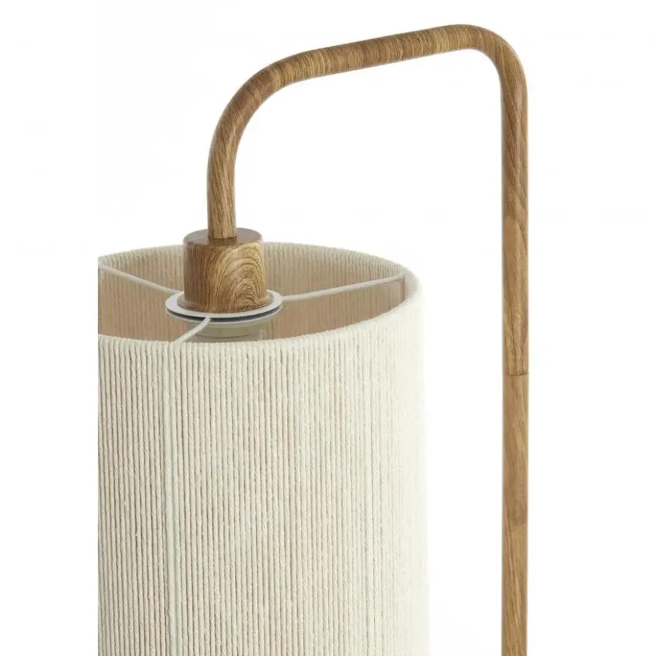 Vloerlamp Donio - Naturel/Crème - 33.5x28x155cm