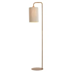 Vloerlamp Donio - Naturel/Crème - 33.5x28x155cm