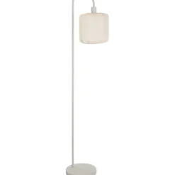 Vloerlamp Fenne E27 beige metaal/stof - 160x37x25 cm