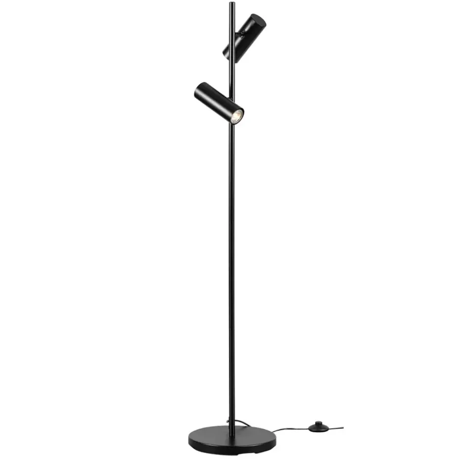 Vloerlamp Napels - zwart - 140 cm