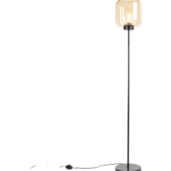 vloerlamp Qara amber E27