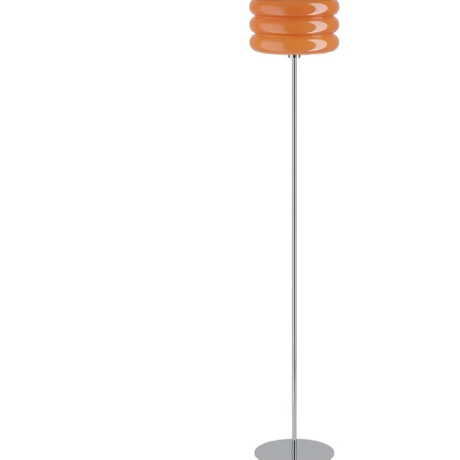 Vloerlamp Tortora E27 - oranje - 160x30x30 cm