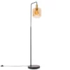 Vloerlamp Zuzanna E27 - amber - 150x35,5x21 cm