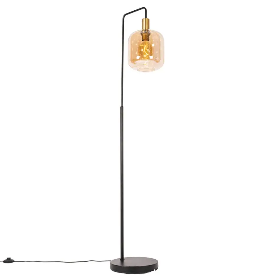 Vloerlamp Zuzanna E27 - amber - 150x35,5x21 cm