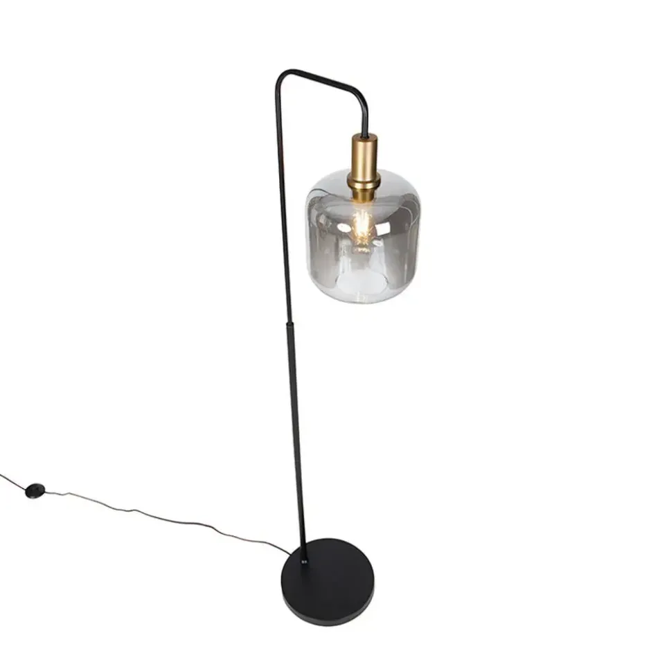 Vloerlamp Zuzanna E27 - smoke - 150x35,5x21 cm