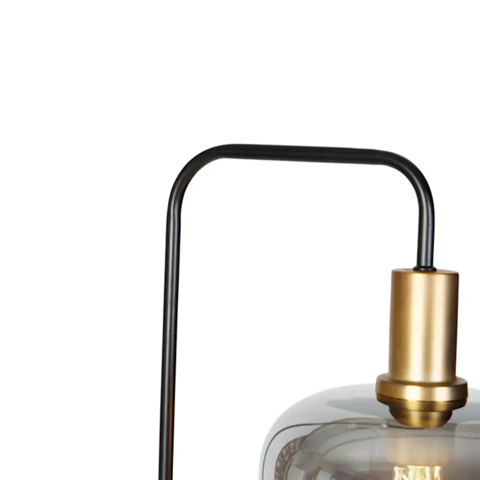 Vloerlamp Zuzanna E27 - smoke - 150x35,5x21 cm