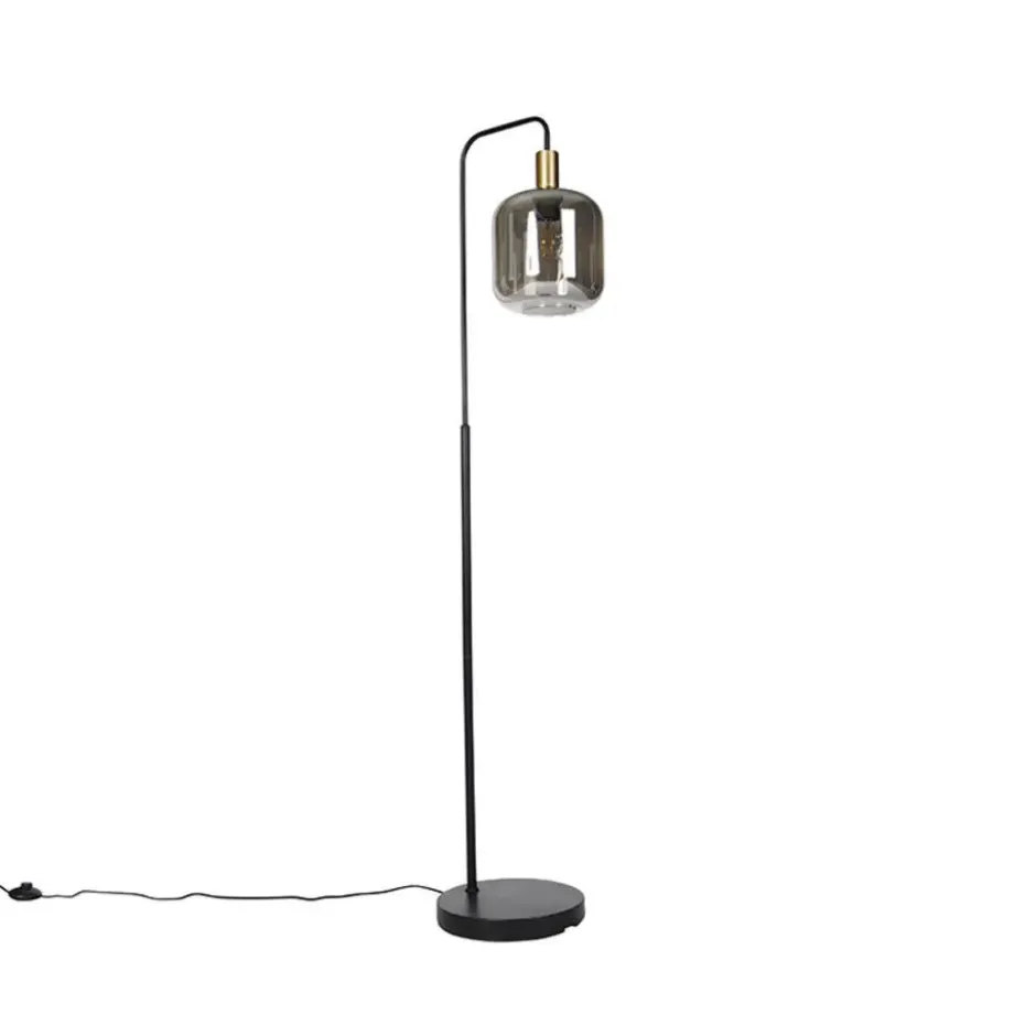 Vloerlamp Zuzanna E27 - smoke - 150x35,5x21 cm