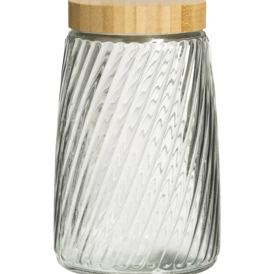Voorraadpot Camille - transparant - 20xØ12 cm