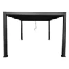 Vrijstaande pergola AMALFI - 300 cmx300 cmx220 cm - Antracietgrijs Metaal