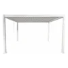 Vrijstaande pergola AMALFI - 400 cmx300 cmx250 cm - Wit Metaal