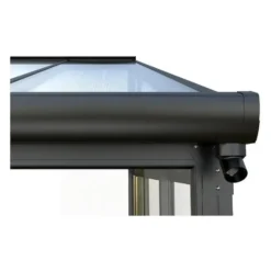Vrijstaande pergola MATHILDA - 546 cmx277 cmx224 cm - Antracietgrijs Kunststof
