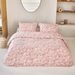 Walra - Dekbedovertrek Floral Fusion - 240x220 cm - Roze