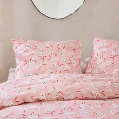 Walra - Dekbedovertrek Floral Fusion - 240x220 cm - Roze