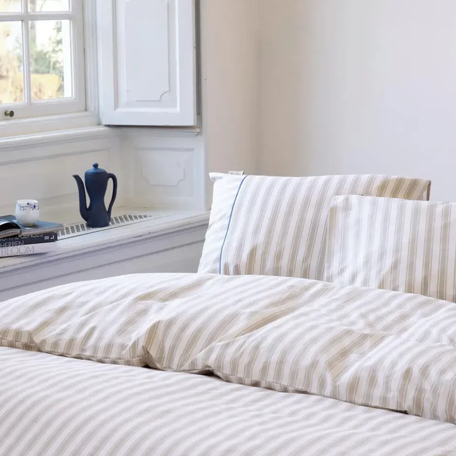 Walra - Dekbedovertrek Refined Lines - 140x220 cm - Zand