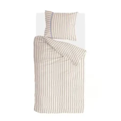 Walra - Dekbedovertrek Refined Lines - 140x220 cm - Zand
