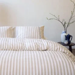 Walra - Dekbedovertrek Refined Lines - 140x220 cm - Zand
