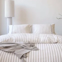 Walra - Dekbedovertrek Refined Lines - 140x220 cm - Zand