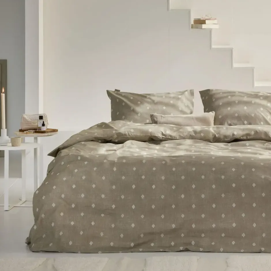 Walra - Dekbedovertrek Remade Rustic GraCe - 200x220 cm - Taupe