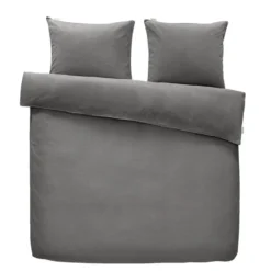 Walra dekbedovertrek Vintage Cotton - grijs - 240x200/220 cm